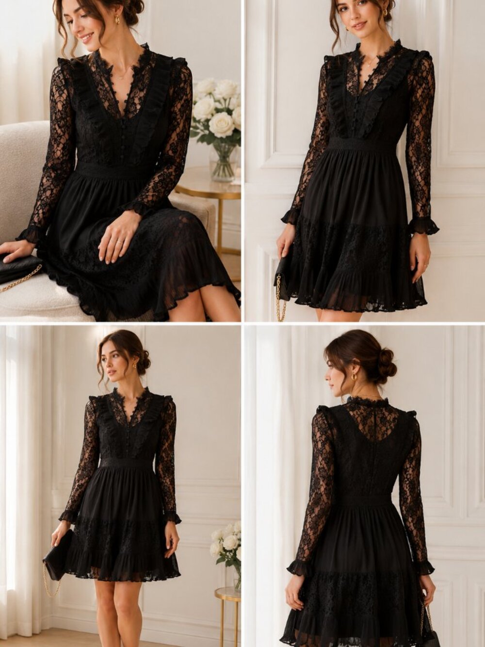 NWT FRENCH CONNECTION CLANDRE VINTAGE dress 4 6
